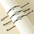 thumbnail image 6 of ZPAQI 3Pcs Wax Line Wristband Adjustable Heart Matching Bracelet Sister Gifts, 6 of 10