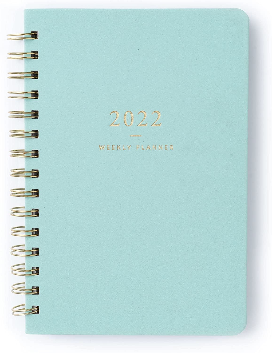 russell+hazel 2022 Annual Year Weekly Planner, Dew Vegan Leather Cover