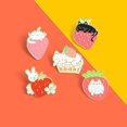 thumbnail image 2 of Juego de Alfileres de Esmalte CHAO de Fresa Conejo y Gato para Mujeres y Niñas, 2 of 5