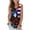 Black, variant on Womens July 4th Tank Tops Funny Patriotic Independence Day Graphic Sleeveless Tees High Low Holiday Casual Shirts White, 2XL