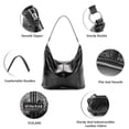 thumbnail image 3 of ICOLRAE Hobo Bag for Women Work Large Vegan Leather Slouchy Hobo Bags With Zipper Ladies Travel Weekender Bag, 3 of 8