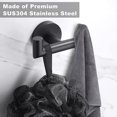 thumbnail image 3 of Towel Hooks For Bathrooms,matte Black Towel Hook For Kitchen Bathroom,sus304 Stainless Steel Coat Hook,heavy Duty Double Towels Holder Hooks For Hangi, 3 of 4