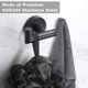thumbnail image 3 of Towel Hooks For Bathrooms,matte Black Towel Hook For Kitchen Bathroom,sus304 Stainless Steel Coat Hook,heavy Duty Double Towels Holder Hooks For Hangi, 3 of 4