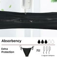 thumbnail image 6 of Panties for Women,High Waisted Leakproof Swim Bottoms Full Coverage Bikini Swimwear For Women And Girls Comfortable Secure Swim Beachwear,Womens Underwear,Black,XL, 6 of 6