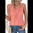 thumbnail image 3 of Chaleco Sin Mangas con Cuello en V para Mujer, Rosa, Talla M, 3 of 7