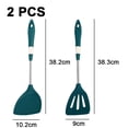 thumbnail image 2 of Juego de utensilios de cocina Vhermosa silicona acero inoxidable 2 piezas, 2 of 5