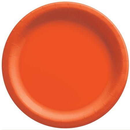 Amscan Premium Classic Paper Plates Orange Peel One Size 20 ct 8 1/2