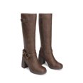 thumbnail image 3 of DREAM PAIRS Women's Platform Knee High Boots, Chunky Block Heel Boots with Square Toe, Side Zipper and Buckle Details, 3 of 8