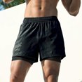 thumbnail image 1 of Negro (estampado de camuflaje) Pantalones cortos finos de verano para deportes al aire libre, talla XL, pantalones de secado rápido para hombres, pantalones de baloncesto, pantalones cortos casuales, 1 of 2
