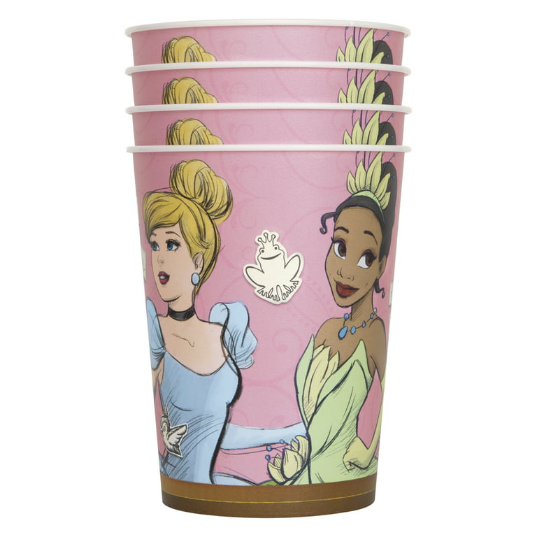 Disney Princess Birthday Party Cups With Lid and Straw, Reusable Kids Party  Cups, Princess Theme Party, Party Favors, 16oz Cup 