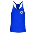 thumbnail image 4 of UVEASISHA Cotton Workout Shirts Men Big and Tall Stringer Tank Tops Y Back Sleeveless Gym Muscle T-Shirts Casual Floral Print Athletic Tank Top Blue XL, 4 of 5
