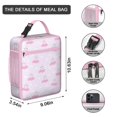 thumbnail image 3 of Pig Insulated Lunch Bag Box Teen Reusable Lunch Tote Bag with Water Bottle Holder Cooler Tote Bag Picnic Camping, 3 of 5