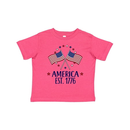 

Inktastic America Est 1776 4th of July Gift Toddler Boy or Toddler Girl T-Shirt