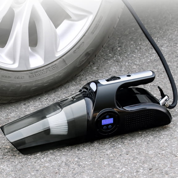 4-in-1 Handheld Car Vacuum Cleaner, Tire Inflator Compressor Pump Portable Vacuum For Car, Home, Office, 8000Pa Vacuum Cleaner, Pet Hair Vacuum 12V