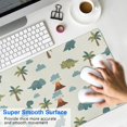 thumbnail image 4 of Long Mouse Pads for Desk,Light Green Dinosaurs Volcanoes Pattern Desk Mats on Top Of Desks, Desk Mouse Pad Extra Large with 3mm Non-Slip Base and Stitched Edge for Gaming,Office,Work,Home 31.5"x15.7", 4 of 6