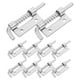 thumbnail image 4 of 10 pestillos de resorte para puertas: cerrojo de seguridad de hierro galvanizado, cerradura de gabinete con resorte, pestillo de repuesto de alta resistencia., 4 of 7