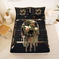 thumbnail image 5 of Erosebridal Football Ice Cream Kids Queen Sheet Sets,Vintage Camouflage Print Bed Set 4 Pieces, 5 of 6