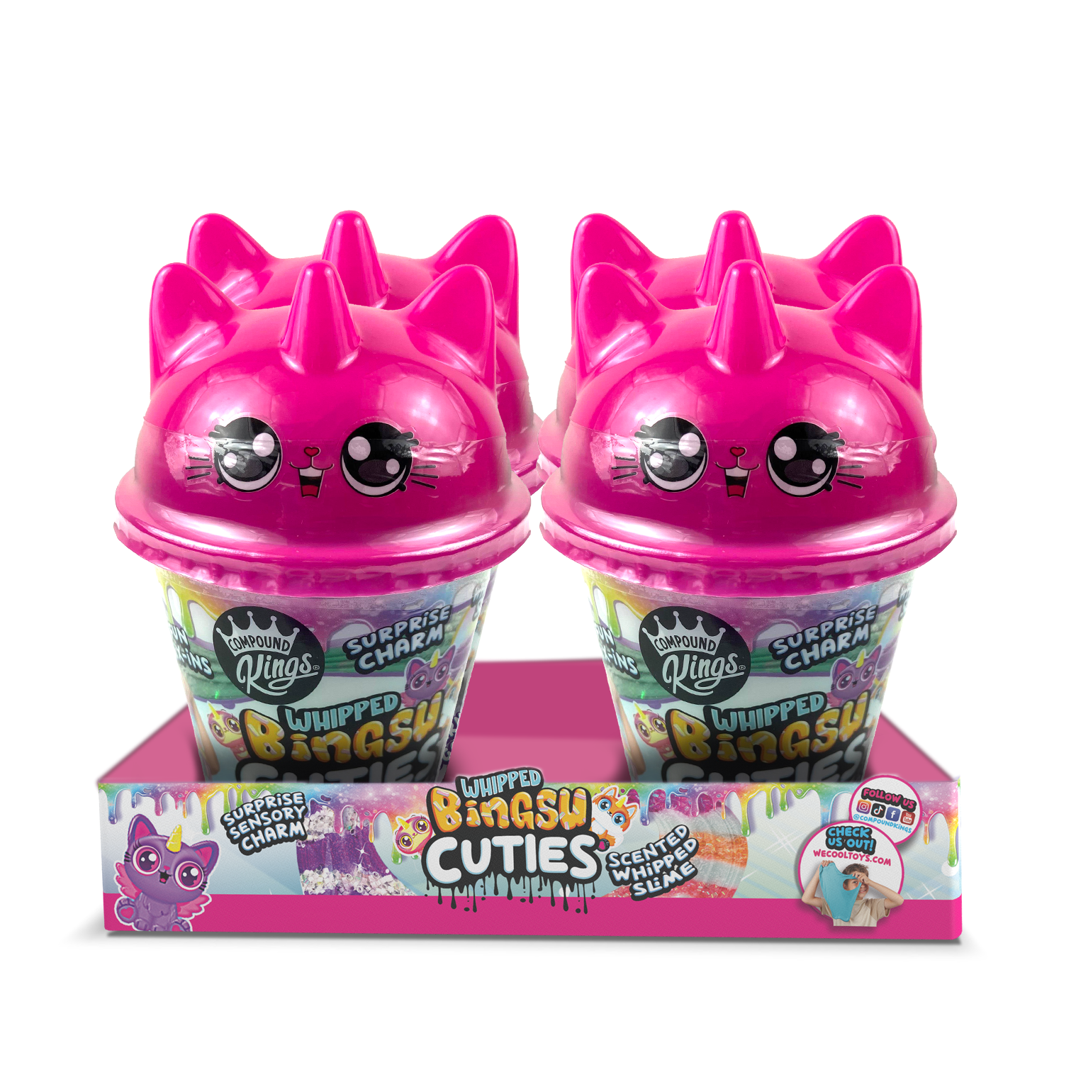 Compound Kings Whipped Bingsu Unicuties, Textured Slime for Ages 4+Both Boys / Girls