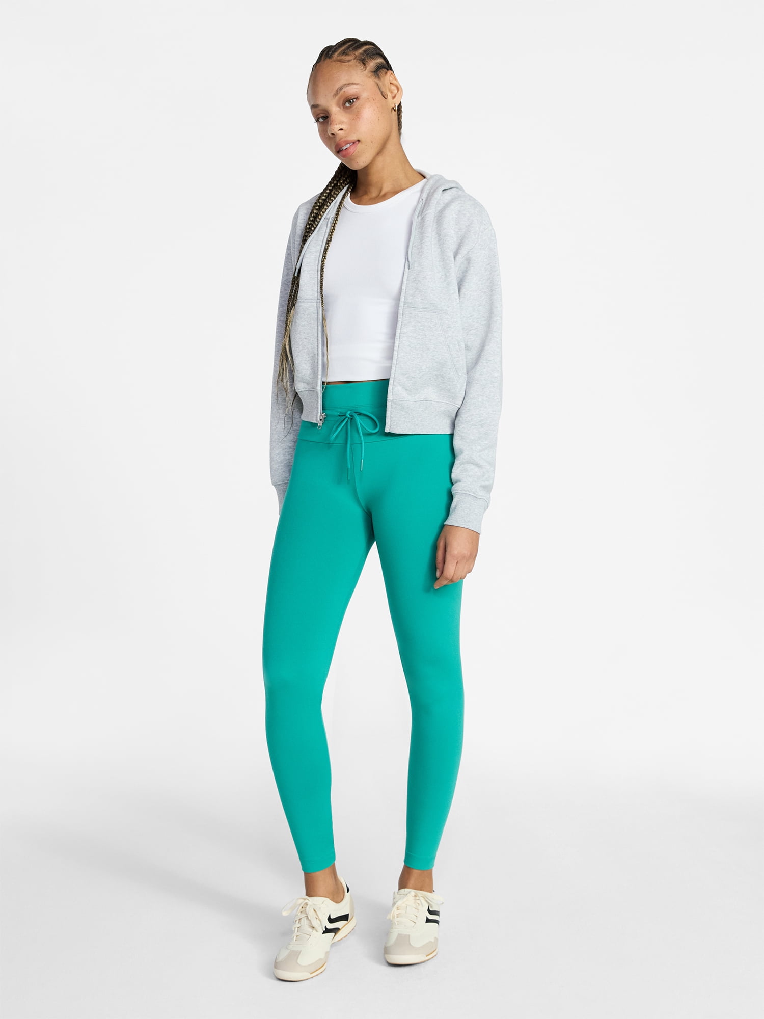 No Boundaries Tie Front Leggings, 26.5" Inseam, Women's XXS-1X