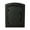 Black, variant on 12 in. Manchester Security Drop Chute Mailbox with Plain Door Faceplate in Black