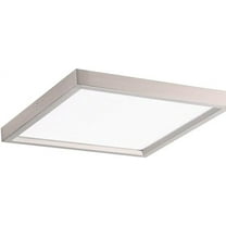 Minka Lavery 707-84-L Square Low Profile LED Flush Mount Ceiling Light, 1-Light 20 Watt, 1"H x 11"W, Brushed Nickel