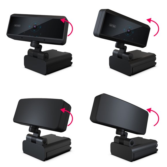 FAGINEY USB Computer Camera With Microphone And Speakers, HXSJ 1080P Computer Camera Built-In MIC HD For Video Conferencing Computer Supplies