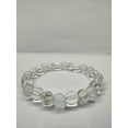 thumbnail image 5 of Homlyo Natural Clear Quartz Beaded Stretch Bracelet, 8mm Smooth & Cracked Crystal Stone Healing Energy Bracelet, Anxiety Relief Spiritual Gemstone Bracelet for Women Men, 5 of 5