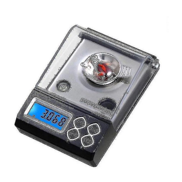 Balanza de peso de laboratorio de alta precisión, 50g/0.001g, balanza Digital de miligramos, joyería, balanza de oro y diamante electrónica