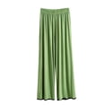 thumbnail image 3 of Bovxnpu Womens Pajamas Bottoms Sleep Pants Cotton High Waist Thin Casual Wide Leg Long Pants Sleepwear, 3 of 8