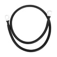 thumbnail image 1 of Cables de batería de inversor de 2 pies con terminal de 3/8" Lug de 7 AWG de Unique Bargains, 1 Pc, Cobre estañado, Negro, 1 of 7