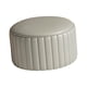 thumbnail image 5 of Taburete otomano redondo Reposapiés redondo Taburete estable Taburete decorativo Taburete bajo gris, 5 of 9