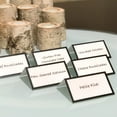 thumbnail image 2 of Desert Mercantile Tented Place Cards - 50 pack - Black Folded Place Cards are ideal as Wedding Place Cards, Buffet Food Label, Banquet tables, Cocktail Parties, and Name Cards., 2 of 5