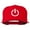 Red, variant on Power Icon Embroidered Snapback Cap - White OSFM