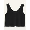 thumbnail image 3 of Sleeveless Basic Womens Crop Tops Casual Loose Tank Top Cropped Athletic Yoga Shirt, 3 of 4