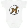 thumbnail image 3 of Inktastic Future Goat Farmer with Cute Goats and Hoof Prints Boys or Girls Baby Bodysuit, 3 of 5