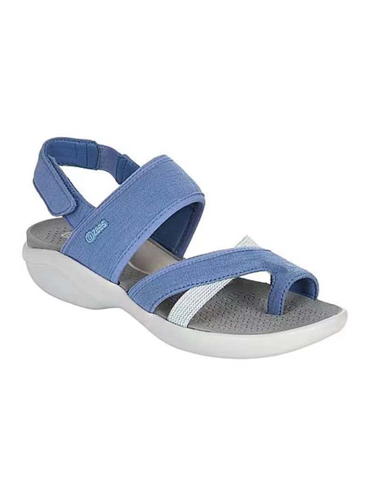 Shoes Sandals Flip-Flop Sandals Havaianas Flip-Flop Sandals blue flower pattern casual look 