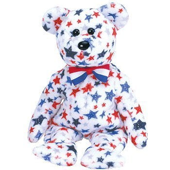 Red white and blue ty best sale beanie baby