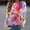 Rouge, variante sur Frostluinai T-Shirts Boho pour Femmes à Manches Longues à Col Rond Hauts Doux Mode Tuniques Graphiques à Motif Floral Chemises Coupe Ample Chandails à Enfiler Liquidation