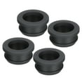 thumbnail image 1 of Uxcell 4Pcs Tapas de Grommet de Caucho de Snap Montaje Diámetro 24mm ID 19mm Sello Antirayaduras Caja Eléctrica Cable Tubería Negra, 1 of 6