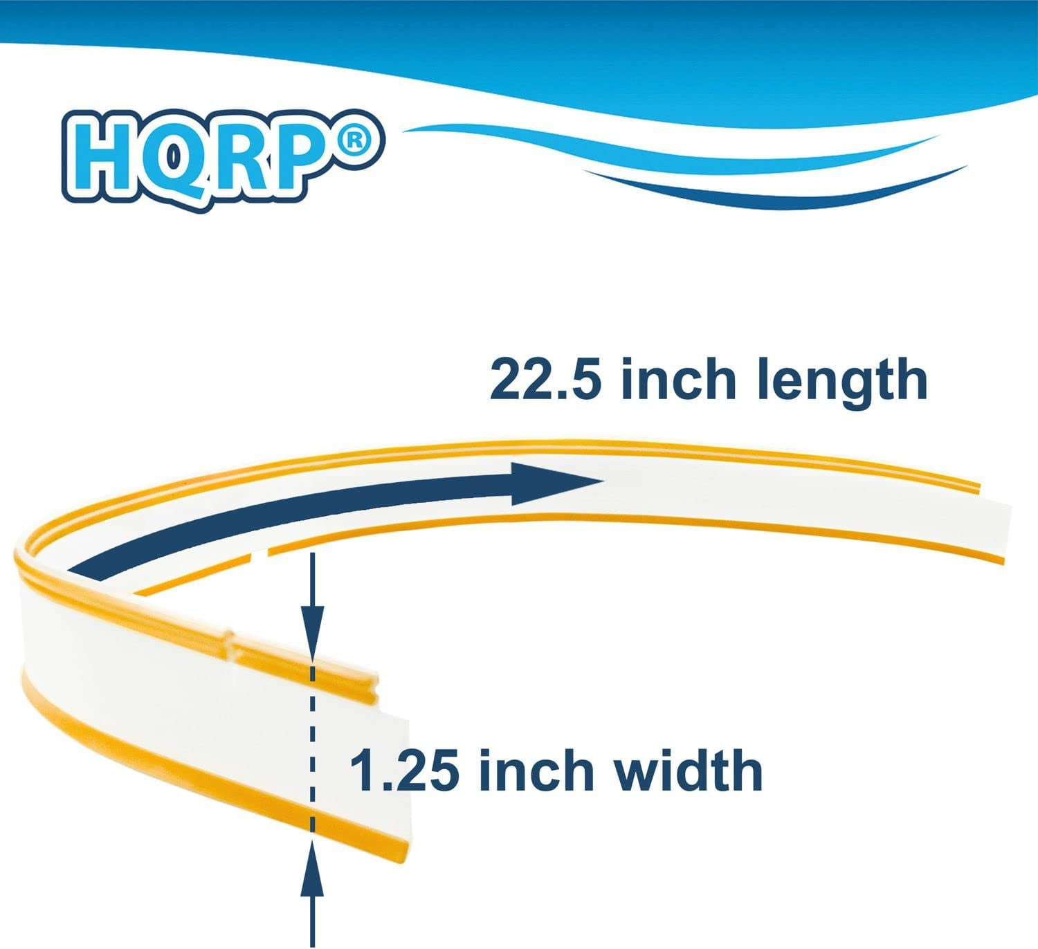 HQRP 4-Pack Dishwasher Bottom/Lower Door Gasket/Seal Replacement Parts compatible with Tappan, Uni, Kelvinator 809006501 EAP9495545 AP5809675 PS9495545 3290453 154297601 154297602 154297603
