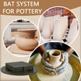 thumbnail image 6 of 11.8inch Diameter Black Pottery Wheel Bats with 6pcs Square Inner Bats Pre Drilled Round Clay Throwing Bats for Potters Clay Artists Spinning Clay Making Ceramics 9mm Thick, 6 of 6