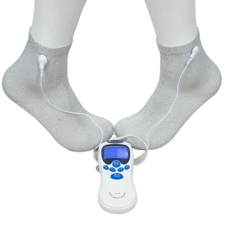 1 Pair of Conductive TENS massage Elastic Socks Massager Kit