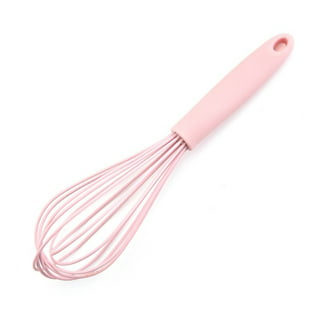 OYV Pink whisk, Dishwasher Safe Wisk, Professional Whisks For Cooking  Non-Scratch, Stainless Steel & Silicone Wisk, Plastic Rubber Whisk Tool For
