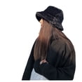 thumbnail image 5 of SikaFu Winter Women's Thick Imitation Rabbit Mao Ping Top Japanese Fisherman Hat Basin Hood Versatile Warmth, Thick Grass Hat, 5 of 7