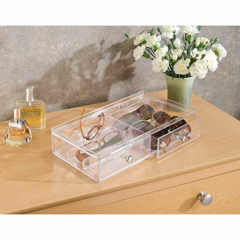 InterDesign Drawers, Glasses, 2 Drawer Wide