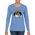 thumbnail image 2 of Wild Bobby, Cute Pug Life Living, Animal Lover, Women Graphic Long Sleeve Tee, Light Blue, Small, 2 of 4