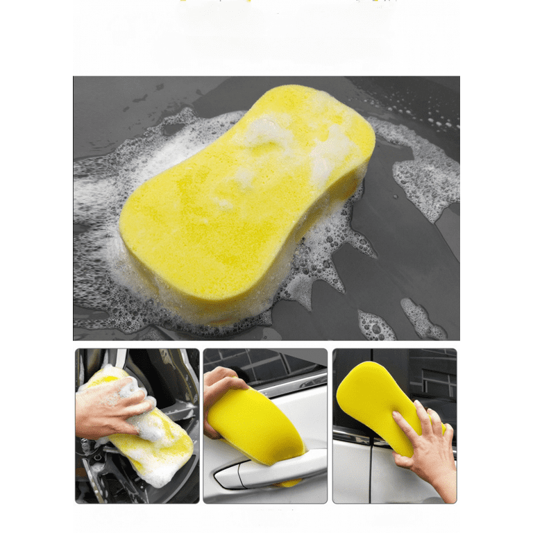JUSTUP Car Wash Sponges,Large Cleaning Sponges Pad,5Pcs Size 22x11x5CM,Cleaning  Washing Sponges for Kitchen 