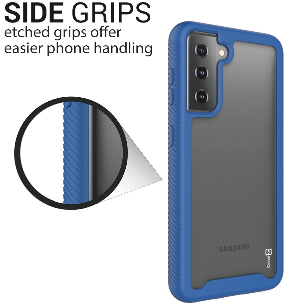 Coveron For Samsung Galaxy S21 5g Case Military Grade Full Body Rugged Slim Fit Clear Phone Cover Light Blue Walmart Com Walmart Com