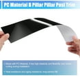 thumbnail image 6 of Unique Bargains 1 Set Car Door Window B Pillar Cover for Chrysler 300/300C 2005-2010 Gloss Black, 6 of 6