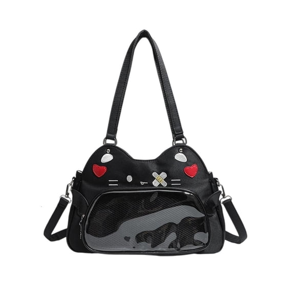 Giaone Itabag Toted Bag Clear Window for Pins Shoulder Handbag Crossbody Bag